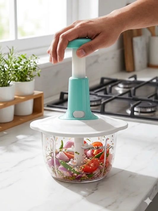Premium 2L Manual Hand-Push Chopper 🔪✨