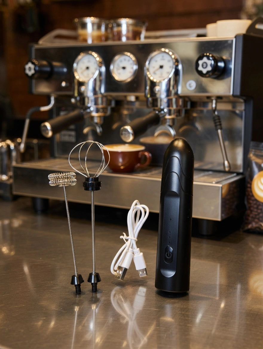 USB Rechargeable Coffee Frother & Kitchen Beater