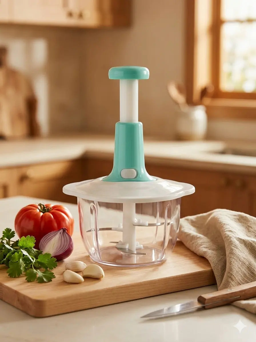 Premium 2L Manual Hand-Push Chopper 🔪✨