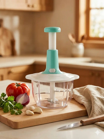 Premium 2L Manual Hand-Push Chopper 🔪✨