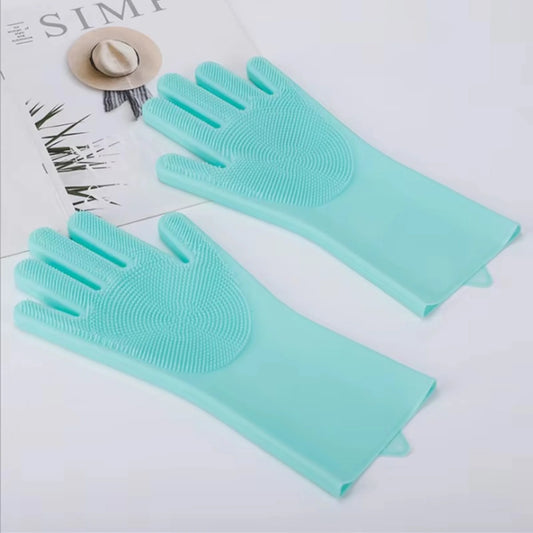 Multi-Purpose Silicone Scrub Gloves for Home Cleaning