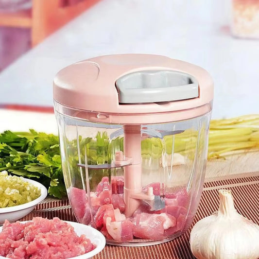 Manual Hand Pull Food Chopper – Fast Vegetable & Meat Cutting